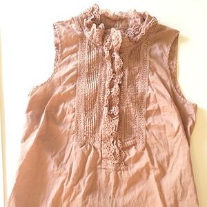 Frilly Front Jcrew pastel Top Women’s Spring